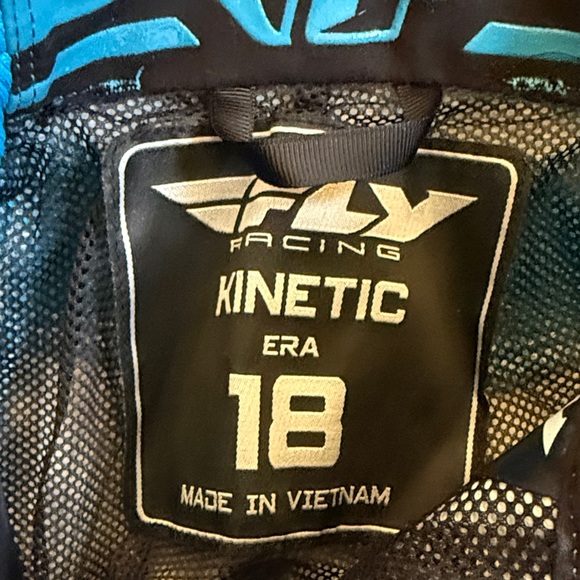Fly Racing Kinetic Era Pants in Blue and Black - Picture 2 of 12